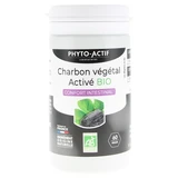 Phyto-Actif: carbón vegetal activado ecológico para el bienestar digestivo, 60 cápsulas