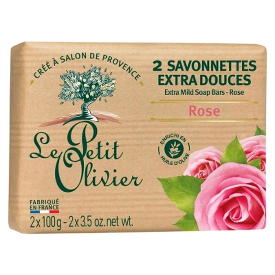 Le Petit Olivier Extra Milde Rozenzeep, 2 x 100 g