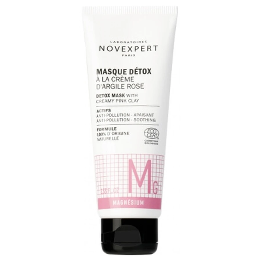 Novexpert Magnesium-Detox-Maske mit Bio-Rosa-Tonerde-Creme, 75 ml