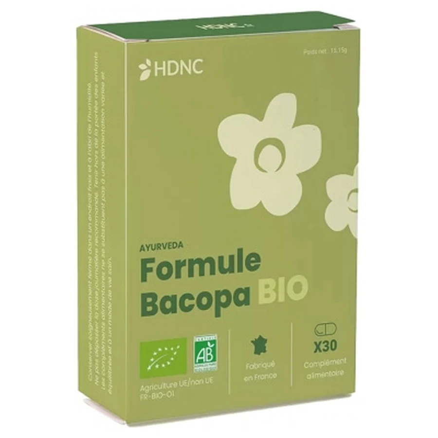 H.D.N.C. Biologische Bacopa-formule, 30 capsules