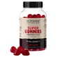 Biopousse Super Gummies – idealne dla włosów, o smaku truskawkowym, 60 żelków