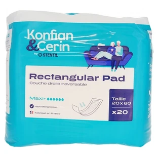 Stentil Konfian & Cerin: tampone rettangolare, 20 strati disposti in linea retta, passante, formato Maxi, 20 x 60 cm