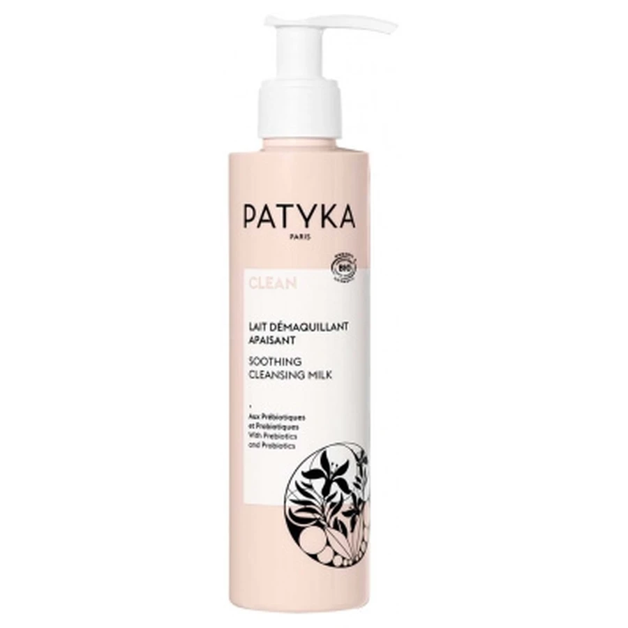 PATYKA Leche desmaquillante calmante orgánica y natural, 200 ml