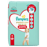 Pañal Pants Premium Care, No.6, 15+ kg, 42 pzs, Pampers