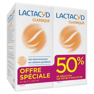 Lactacyd Clasic – Produs de igienă intimă, set de 2 x 400 ml