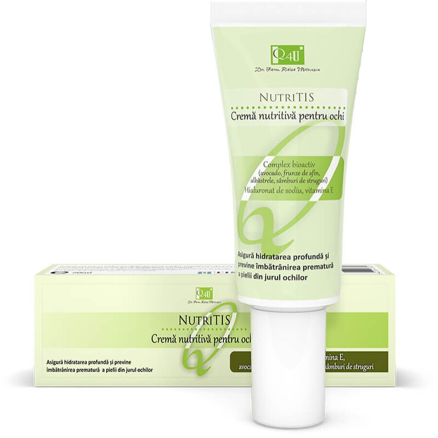 Nutritis Q4U crema nutritiva para el contorno de ojos, 20 ml, Tis Pharmaceutical