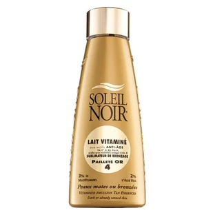 Soleil Noir Vitamin-Enriched Tan-Enhancing Lotion with 4 Gold Glitter Particles, 150 ml
