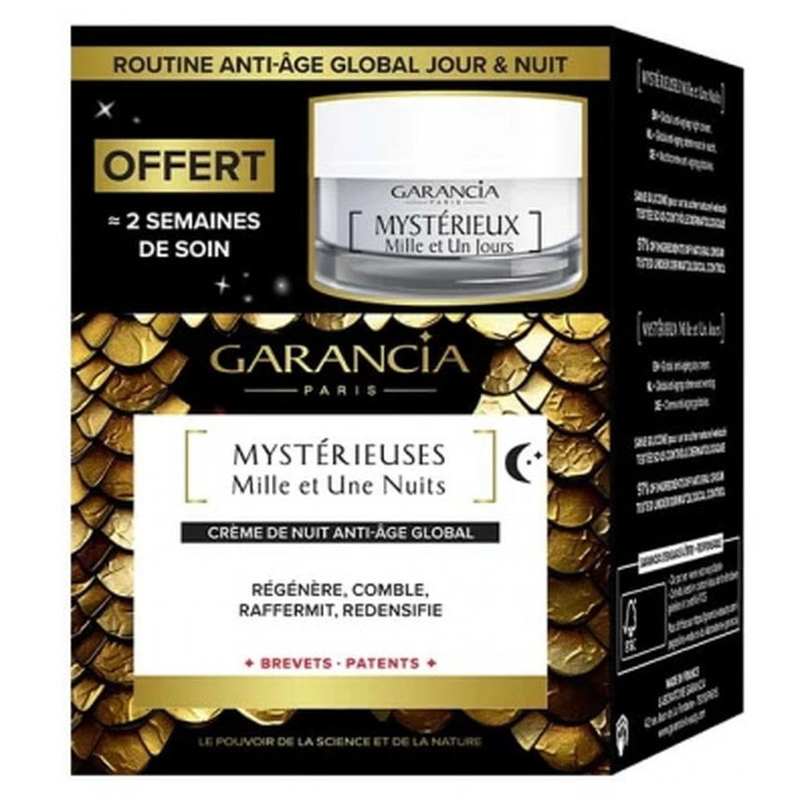 Garancia „Mysterious Thousand and One Nights“ Anti-Aging-Nachtcreme 30 ml + „Mysterious Thousand and One Days“ Anti-Aging-Tagescreme 10 ml (Geschenk)