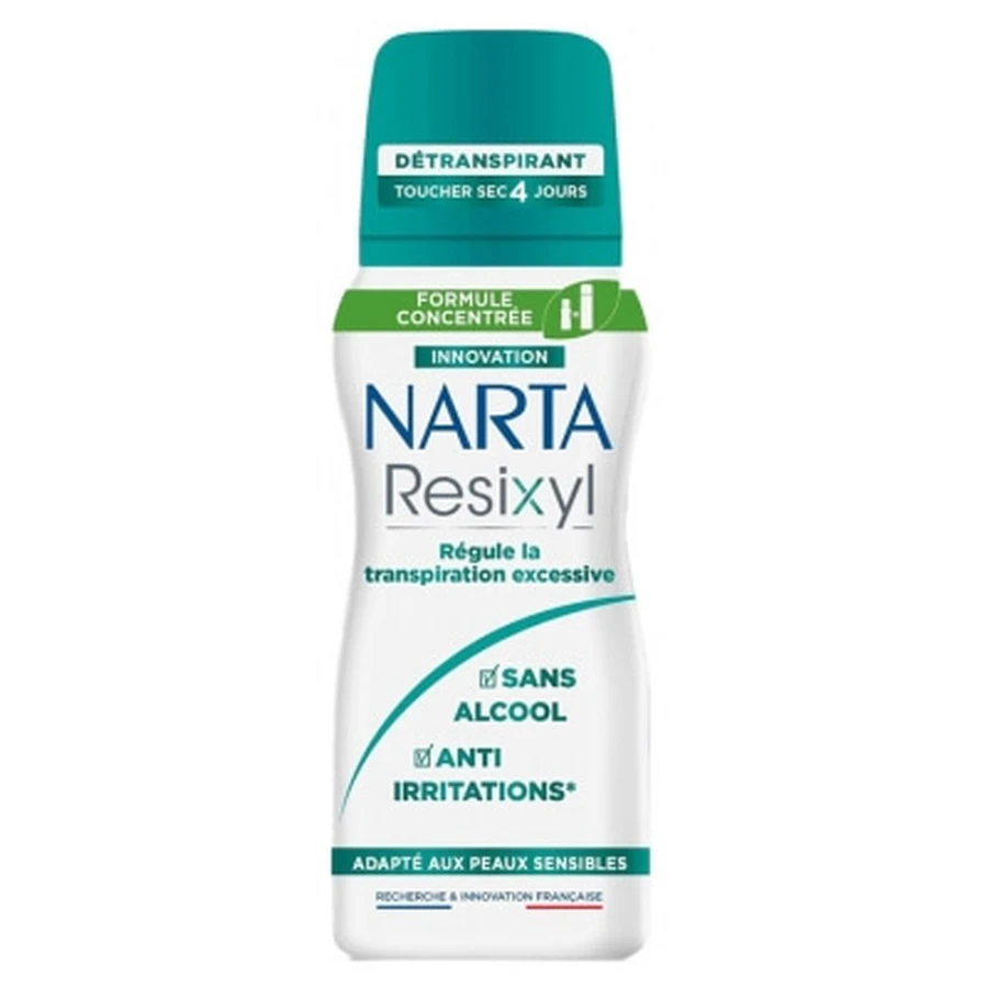 Narta Resixyl Antitranspirant 4 zile pentru piele sensibilă, spray, 100 ml