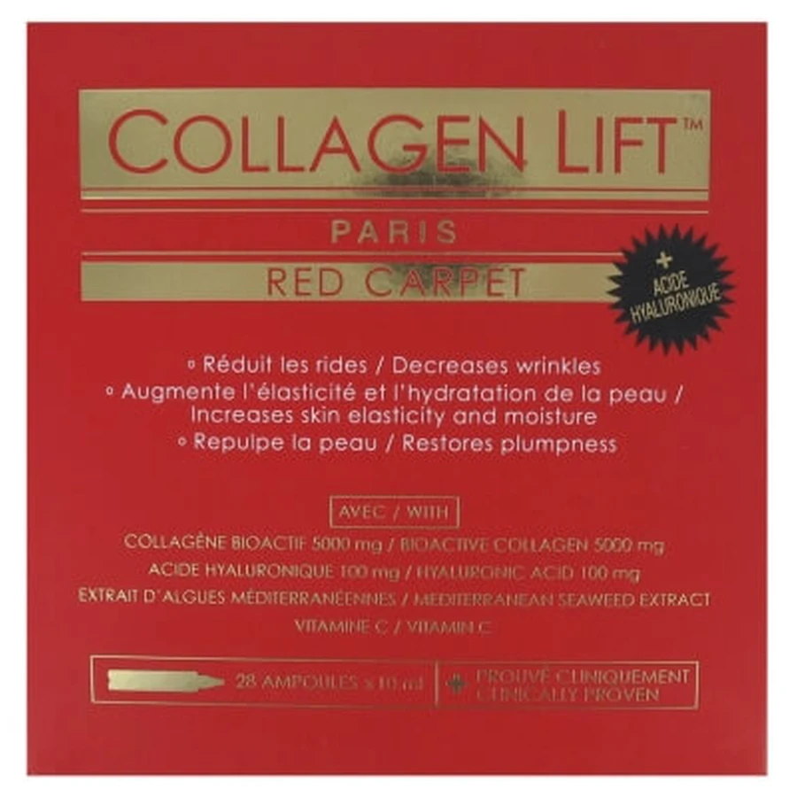 Collagen Lift Red Carpet – 28 ampułek po 10 ml: ceny i cechy