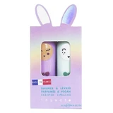 Inuwet Duo Balsamuri de buze parfumate cu aromă de măr și bezele 2 x 3,5 g