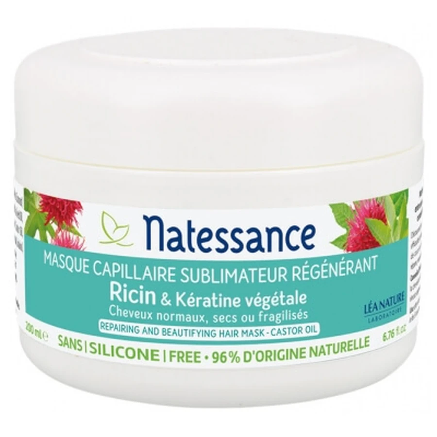 Natessance Maschera per capelli all'olio di ricino 200 ml
