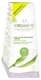 Organyc 24 salvaslip per tanga e slip a perizoma, flusso leggero