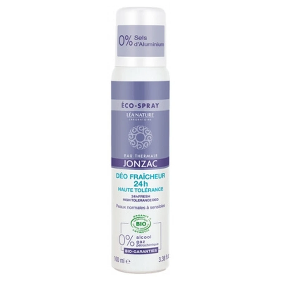 Apă termală Jonzac – Deodorant cu prospețime 24 de ore, de înaltă toleranță, organic, 100 ml