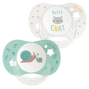 Luc and Léa Essentiel 2 Anatomical Pacifiers with Comfort Flange + 6–18 Months