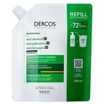 Vichy Dercos Șampon tratament anti-mătreață DS pentru păr uscat, reîncărcare ecologică, 390 ml