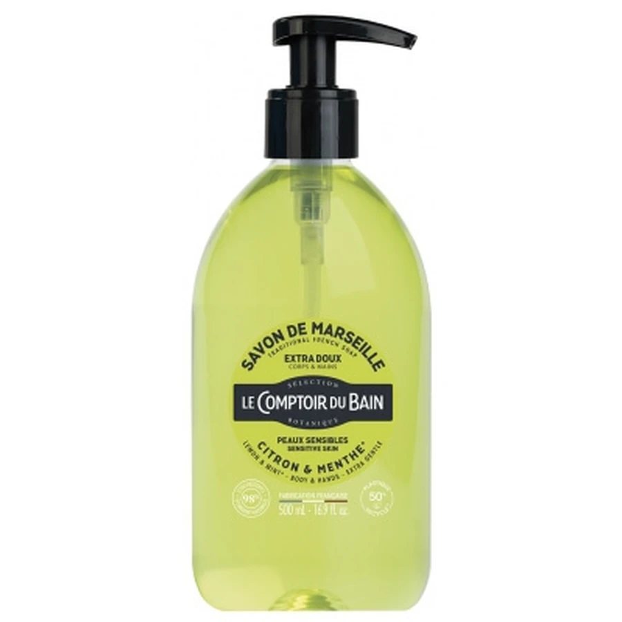 Mydło Le Comptoir du Bain Marseille, cytryna i mięta, 500 ml: ceny i cechy