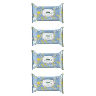 Klorane Baby 70 Gentle Cleansing Wipes, Pack of 4 x 70 Wipes