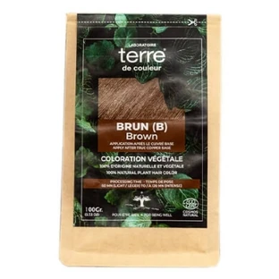 Terre de Couleur – roślinna farba do włosów, odcień brązowy B