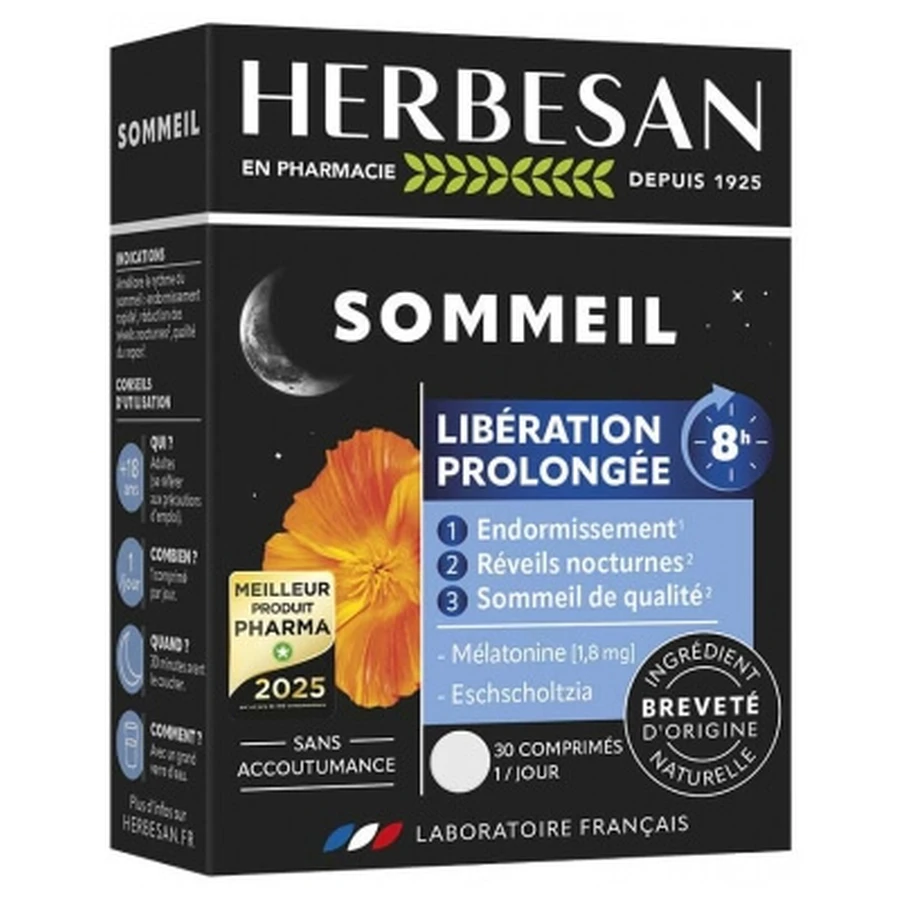Herbesan Noctaphyt LP 8H Somn 30 de comprimate