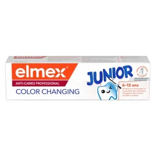 Elmex Junior - Dentifricio professionale anticaries che cambia colore, 75 ml