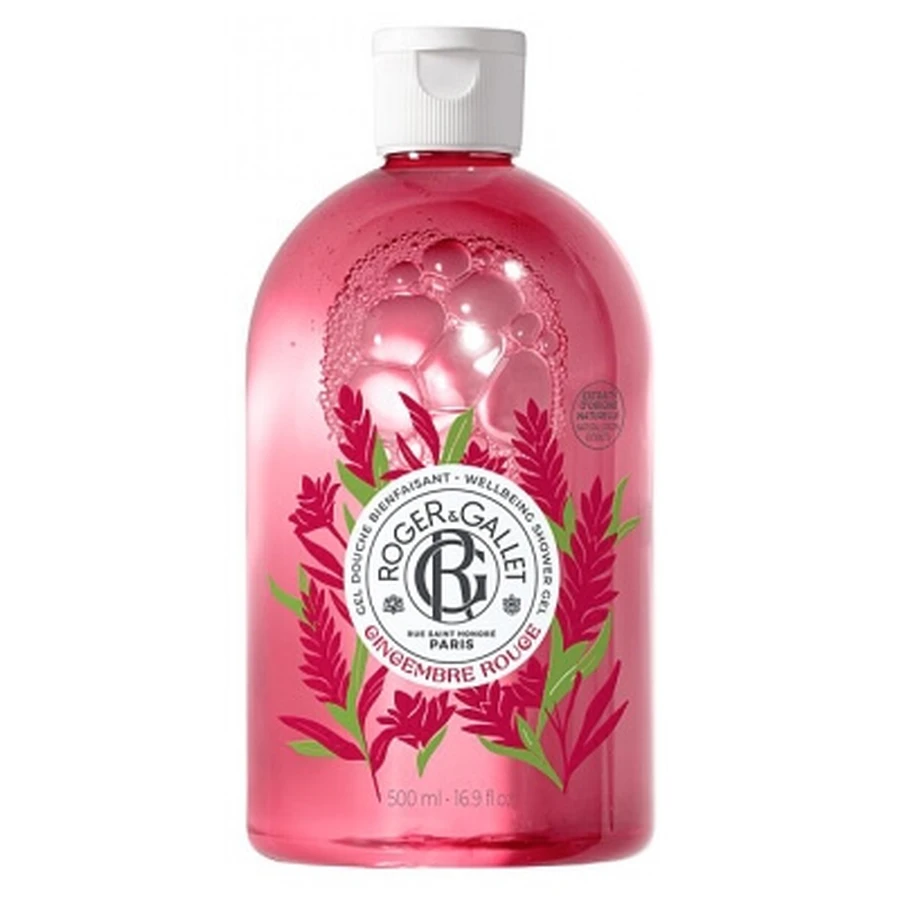 Gel de ducha calmante de jengibre rojo de Roger & Gallet, 500 ml