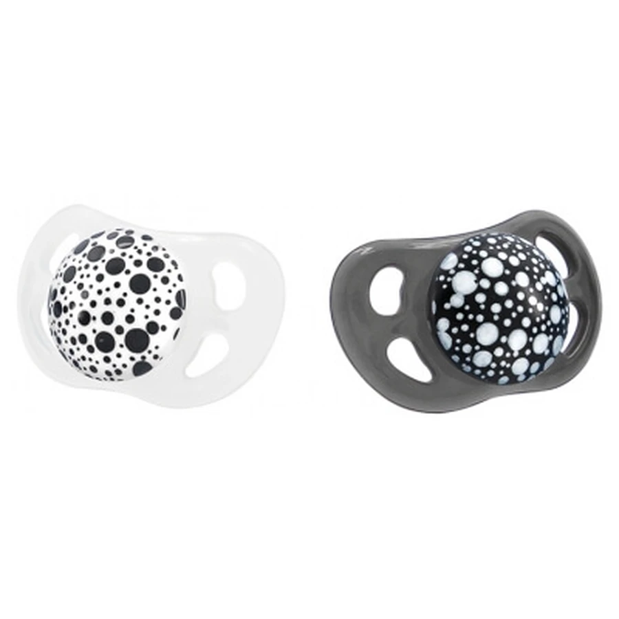 Twistshake Kieferorthopädischer Schnuller, 2er-Pack, 0–6 Monate
