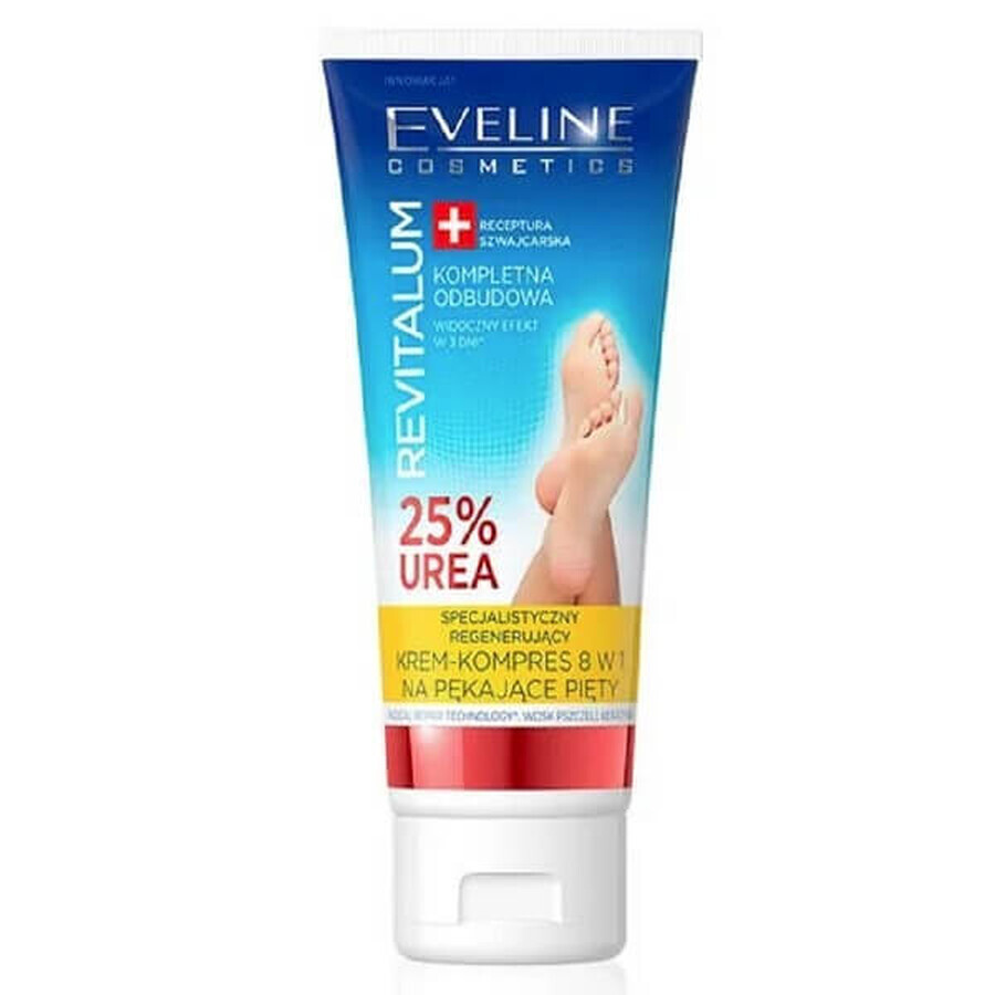 Crema para talones agrietados con 25% de urea Revitalium, 75 ml, Eveline Cosmetics