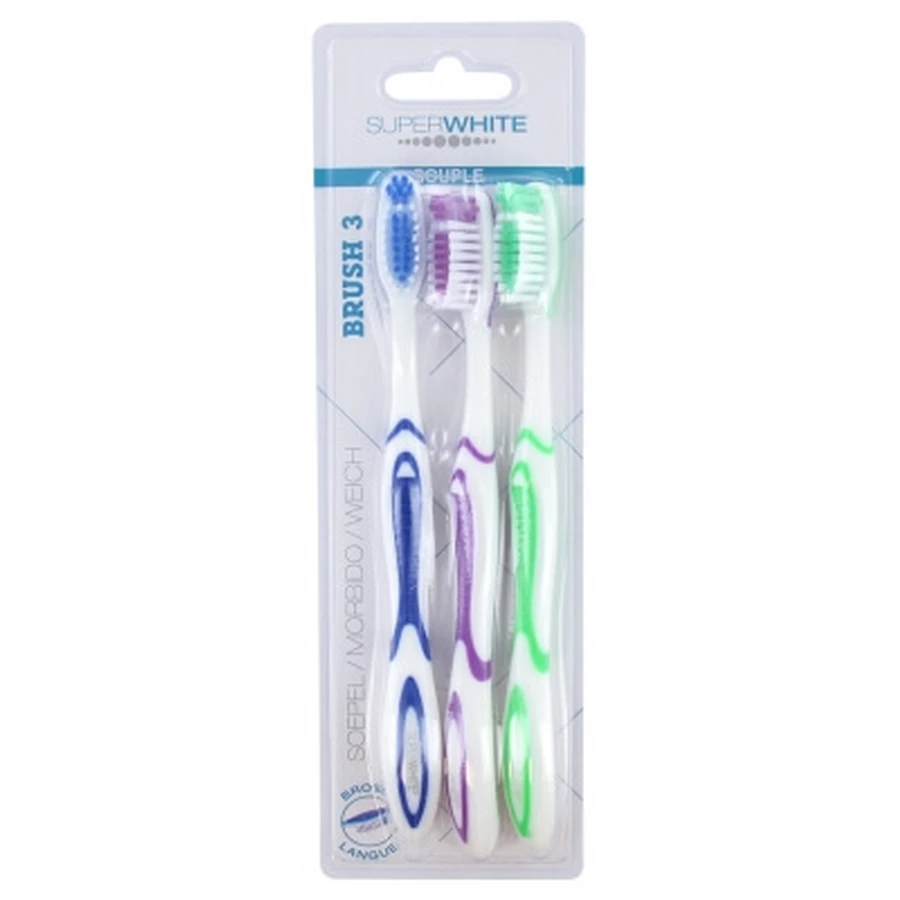 Superwhite Original Brush 3: 3 spazzolini morbidi