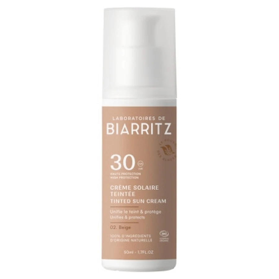 Laboratoires de Biarritz Cremă solară colorată pentru față SPF30, ecologică, 50 ml
