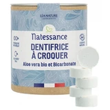 Natessance - Dentifricio masticabile con aloe vera biologica e bicarbonato di sodio, 80 compresse