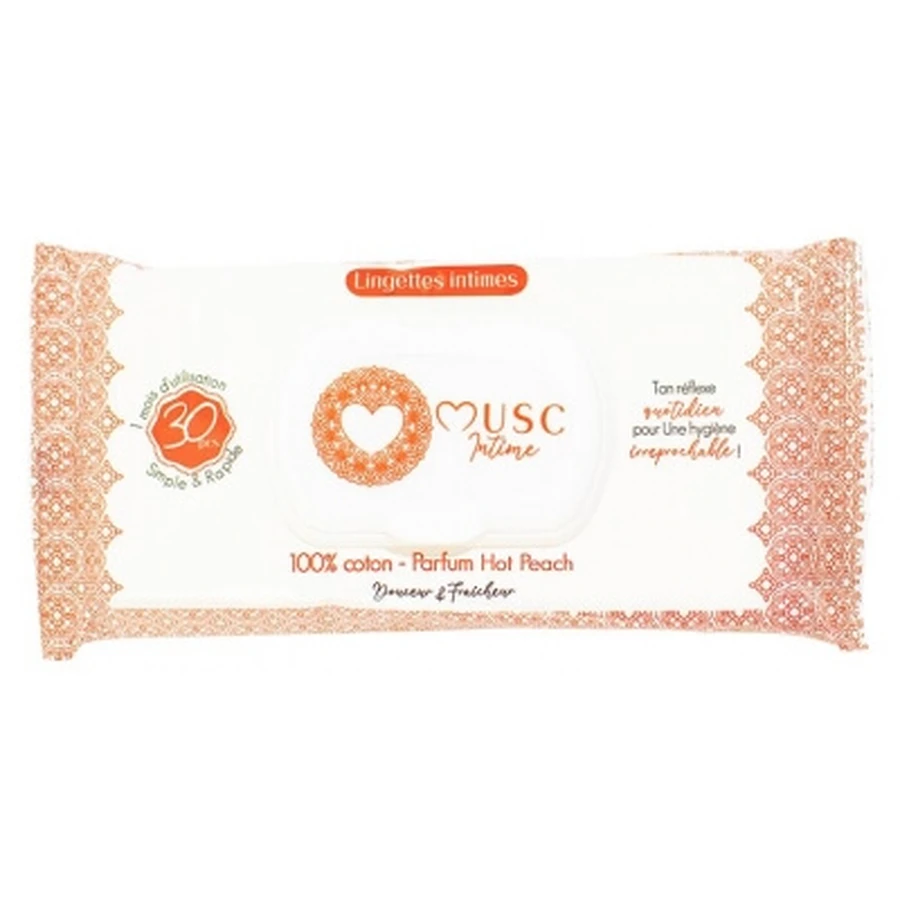 Salviettine intime Musc Intime Hot Peach, 30 salviettine