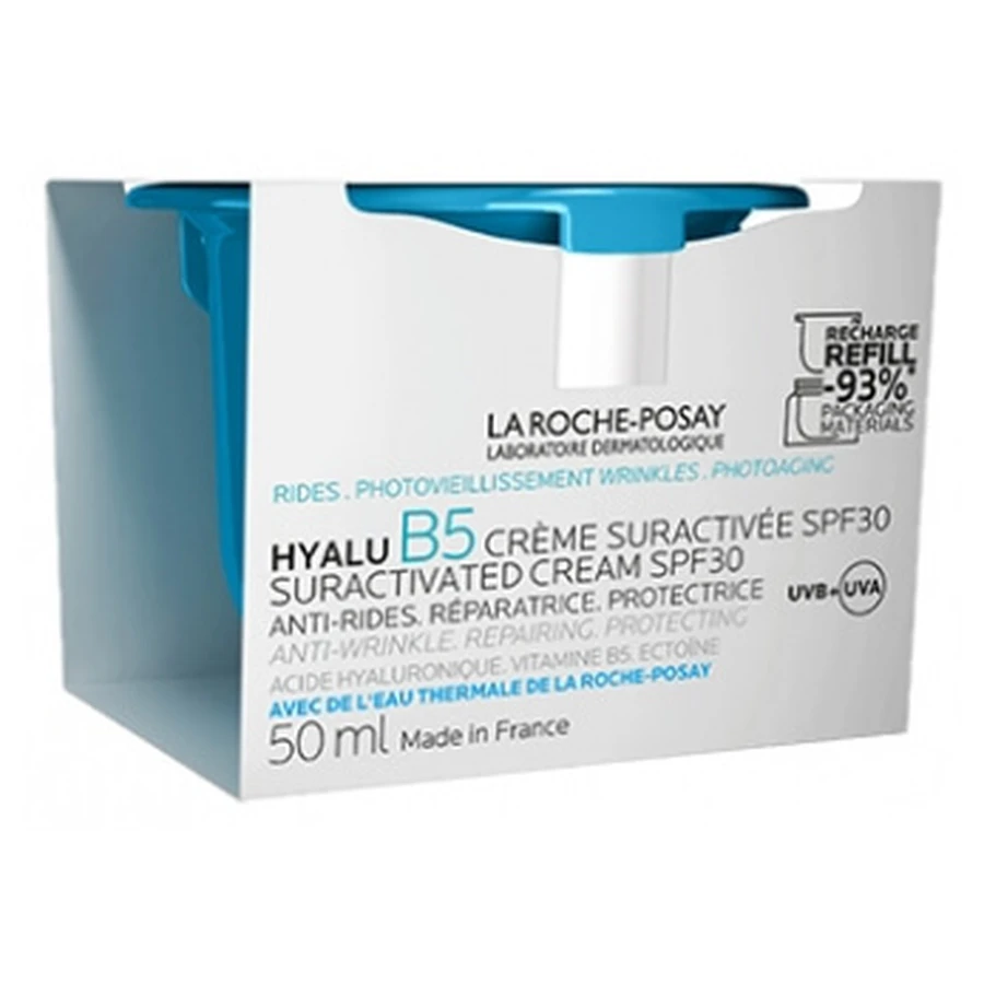 La Roche-Posay Hyalu B5 – superaktywny krem przeciwzmarszczkowy, regenerujący i ochronny SPF 30, wkład 50 ml: ceny i cechy