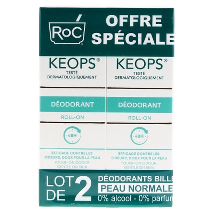 RoC Keops roll-on deodorant, 2-pack (elk 30 ml)
