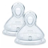 NUK First Choice 2 suzete cu orificiu Flow Control pentru 6 luni și peste