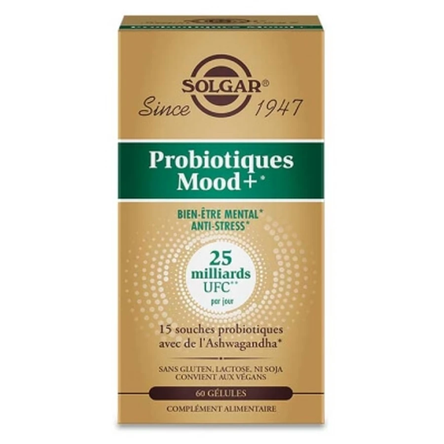 Solgar Probiotice Mood+ Stare de bine mentală Anti-stres 60 de capsule