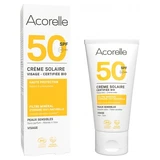 Crema solare biologica per il viso Acorelle SPF 50, 50 ml