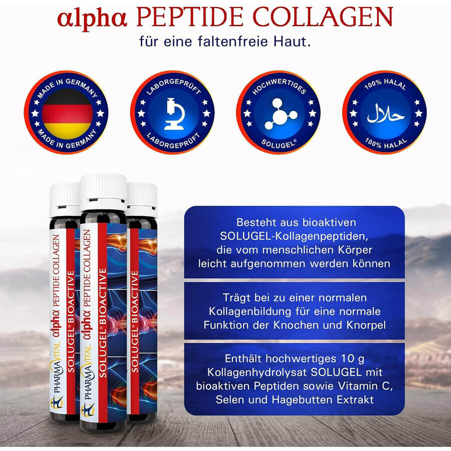 Alfa Péptido Colágeno, 50 viales x 25 ml, PharmaVital GmbH