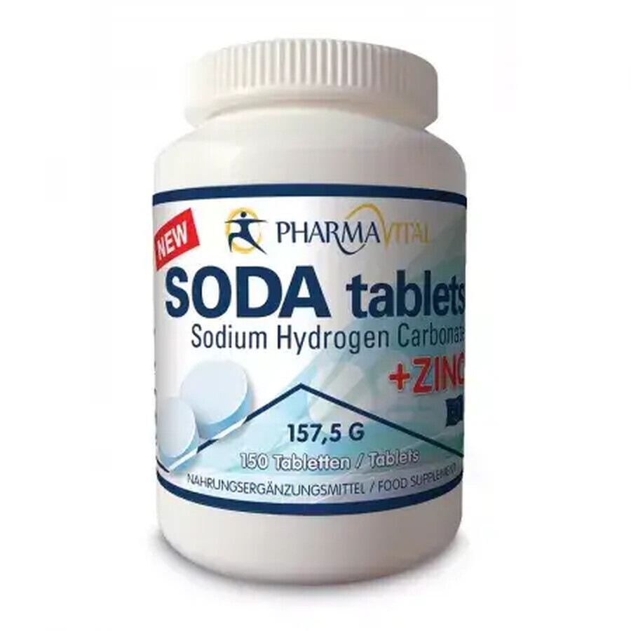 Bicarbonate de sodium avec zinc, 150 comprimés, PharmaVital GmbH