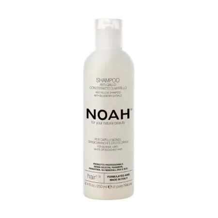 Shampooing naturel anti-jaune à l'extrait de canneberge, 1,9 x 250ml, Noah