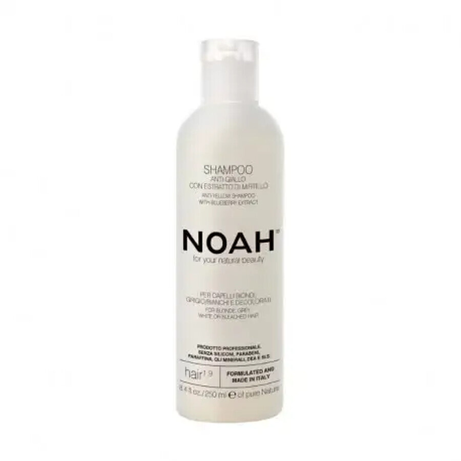 Shampooing naturel anti-jaune à l'extrait de canneberge, 1,9 x 250ml, Noah