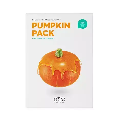 Zombie Beauty Pumpkin Brightening Face Mask, 16 pieces, Skin1004