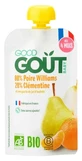 Good Goût Pera Williams e Clementina, biologico, per bambini dai 4 mesi in su, 120 g