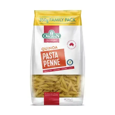 Paste penne din quinoa, 350 g, Orgran