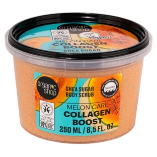 Exfoliante corporal «Collagen Boost» con melón de Organic Shop, 250 ml