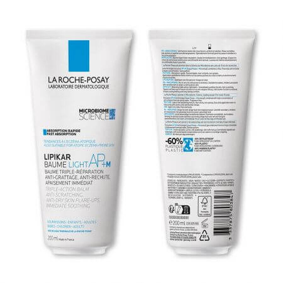 Lipikar Baume AP+M Light La Roche-Posay 200ml