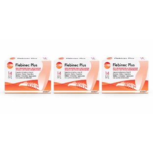 Flebinec Plus, 3 x 14 sachets de 4 g