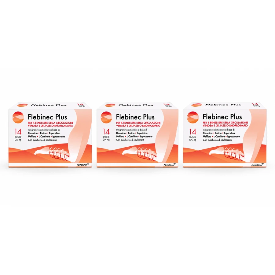 Flebinec Plus, 3 x 14 sachets de 4 g