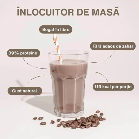Frullato dimagrante al caffè latte, 12 bustine da 32 g, Nupo