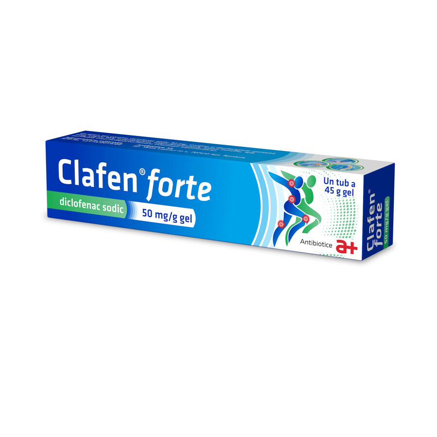 Clafen forte 50 mg/gramo, 45 g, Antibiotice SA